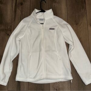 Columbia Soft White Fleece Jacket